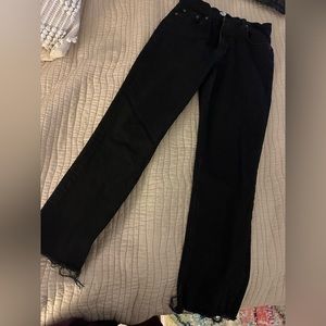 Zara Black Straight Leg Jeans